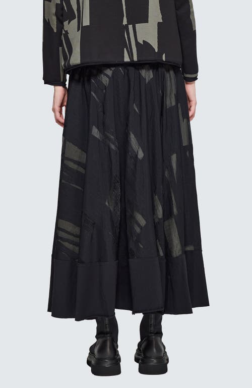 Luukaa Calinda Jacquard Maxi Skirt In Black
