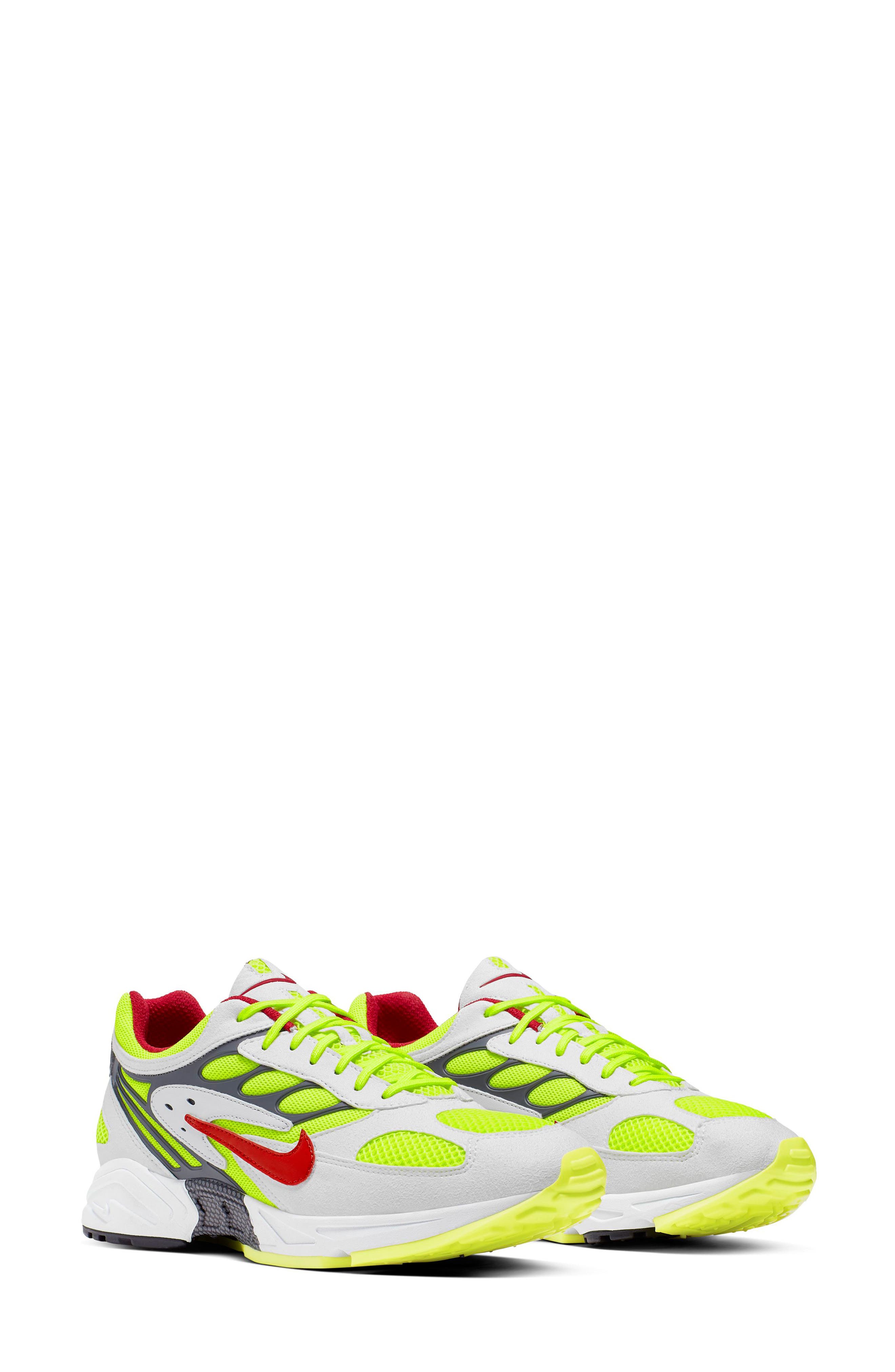 Air Ghost Racer Sneaker, Main, color, WHITE/ ATOM RED/ YELLOW