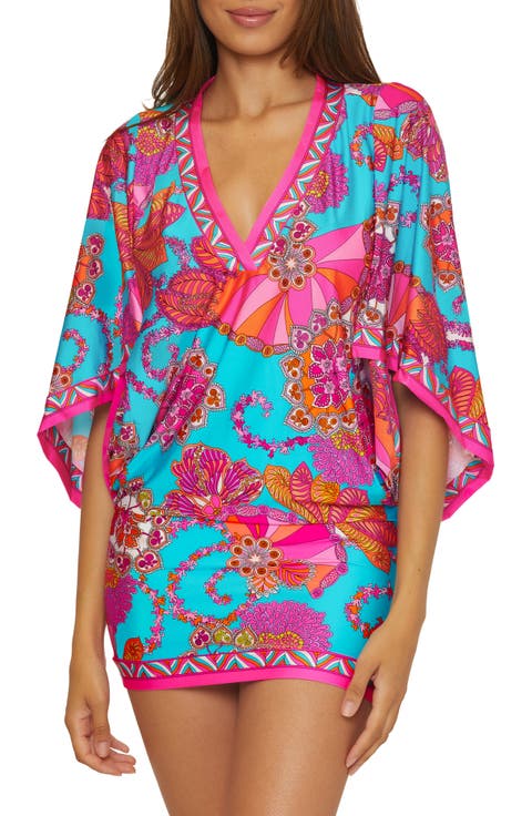 Meilani Print Cover-Up Minidress