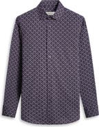 Bugatchi James OoohCotton® Champagne Print Button-Up Shirt