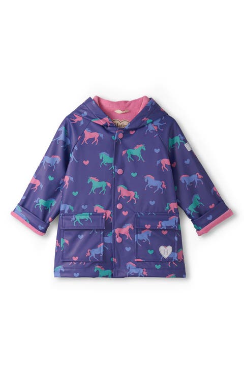 Horses & Hearts Waterproof Raincoat (Baby)