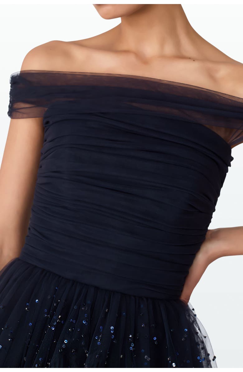 Jenny Packham Queenie Maxi Dress, Alternate, color, Mockingbird Blue