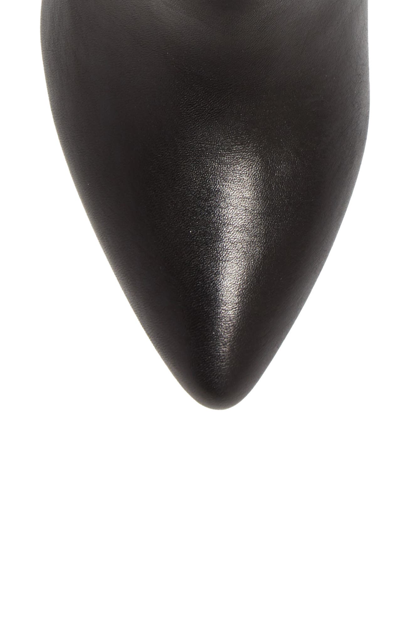 Mistin Pointed Toe Bootie, Alternate, color, BLACK LEATHER