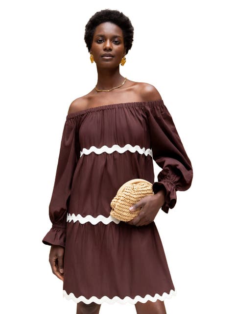 Bardot Contrast Trim Dress