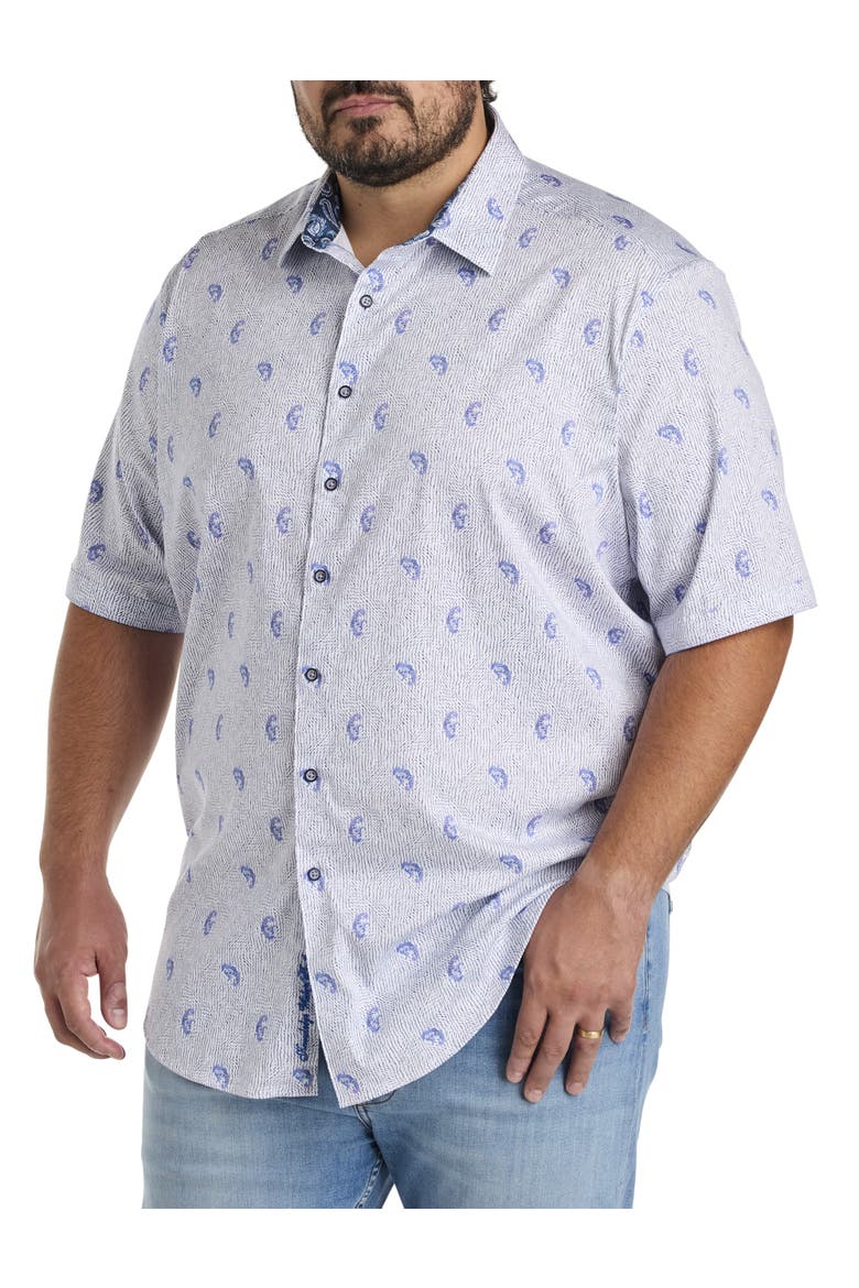 Big & Tall Belmond Sport Shirt, Main, color, BLUE