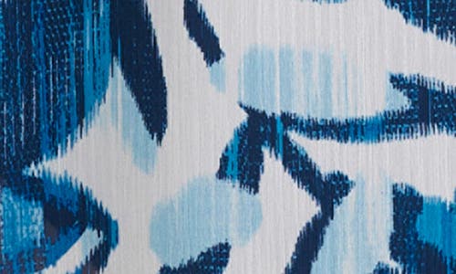 Bleu Rod Beattie Rod Beattie Chiffon Cover-up Caftan In Blue