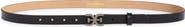 Sam Edelman Logo Plaque Leather Belt