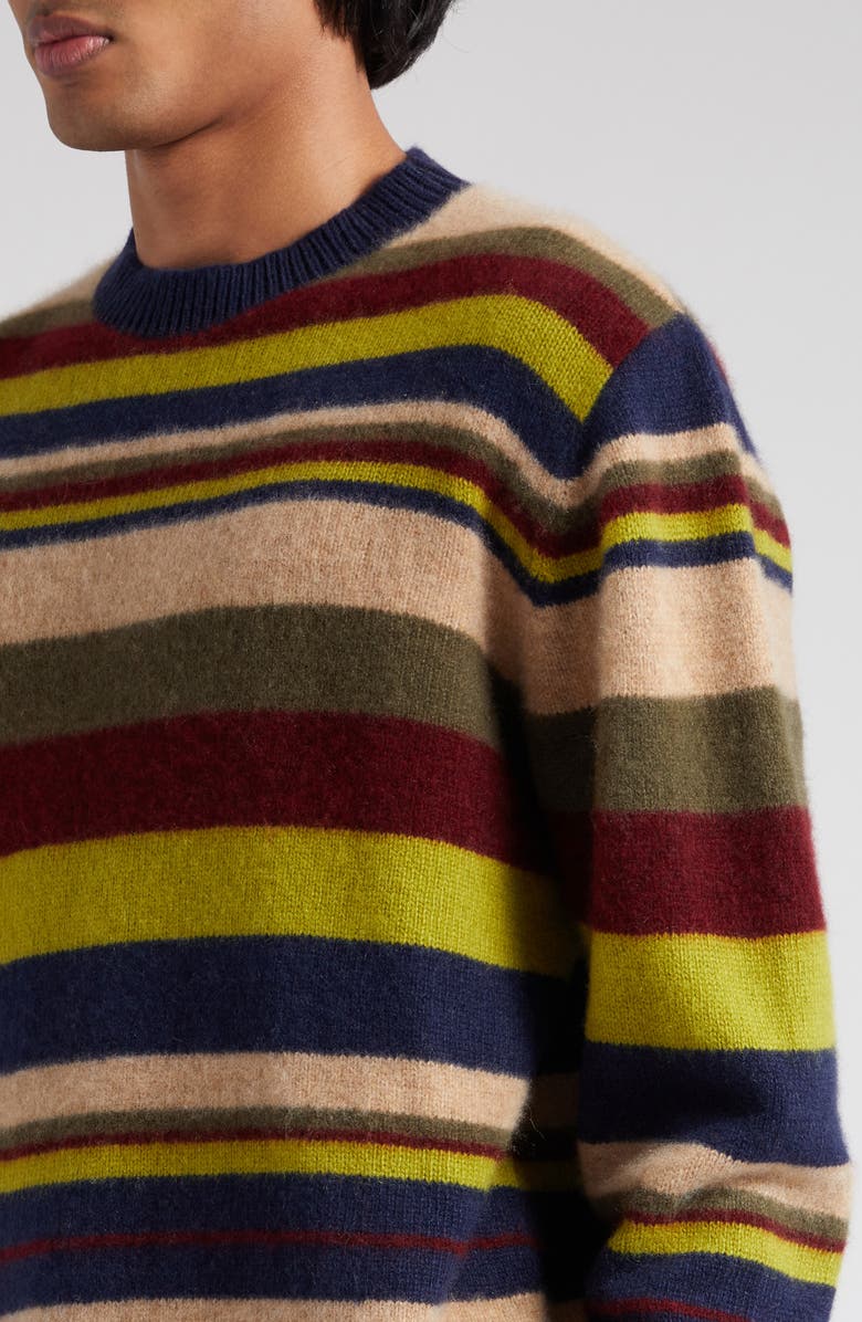 The Elder Statesman Mood Stripe Cashmere Sweater, Alternate, color,