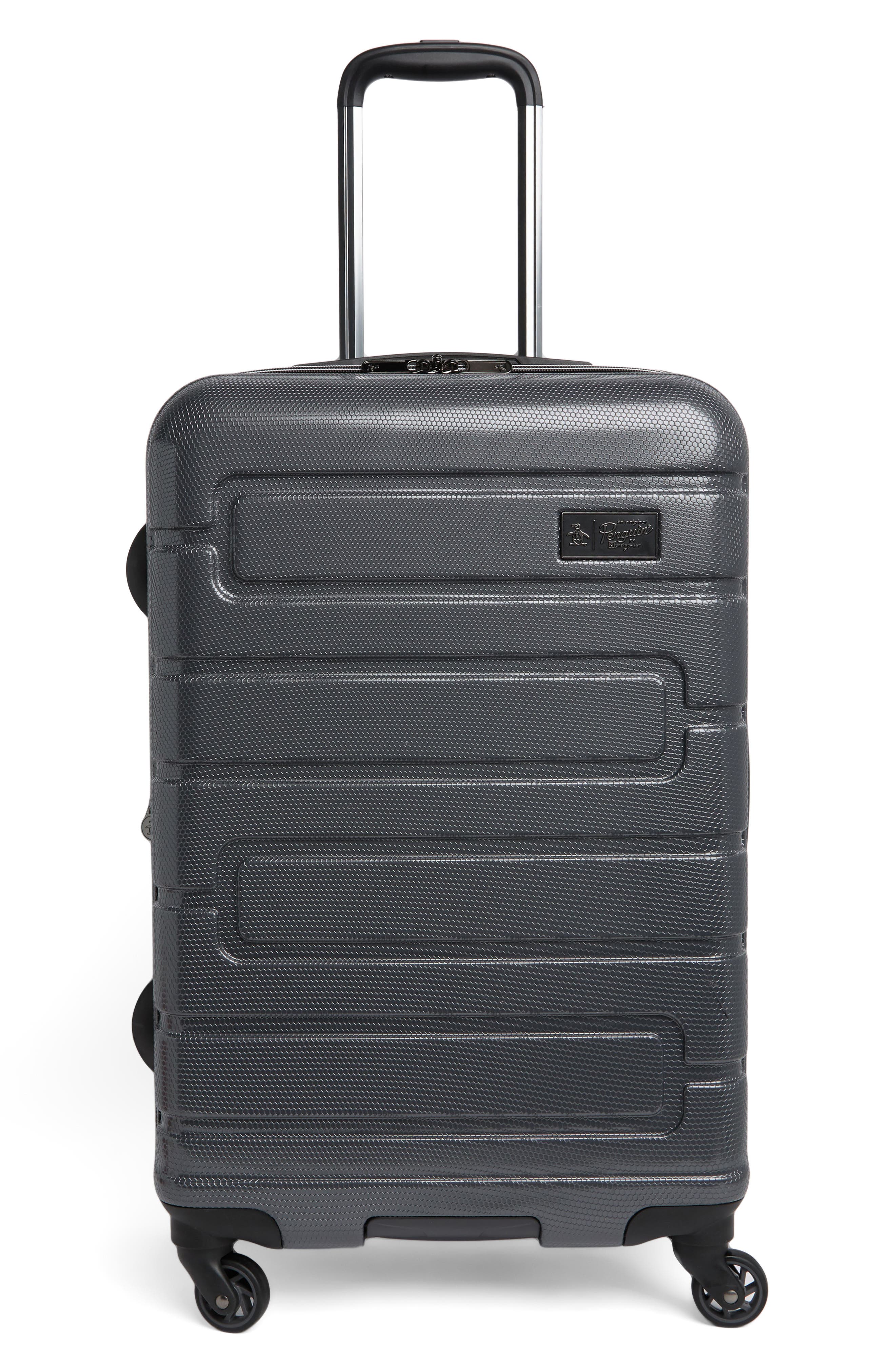 Original Penguin Crimson 25" Spinner Suitcase, Main, color, 