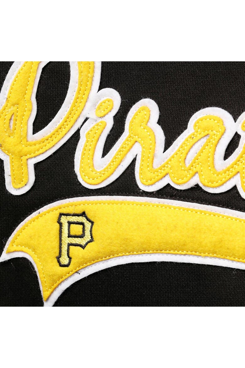 Women's Soft as a Grape Black Pittsburgh Pirates Plus Size Side Split Pullover Hoodie, Alternate, color, Black