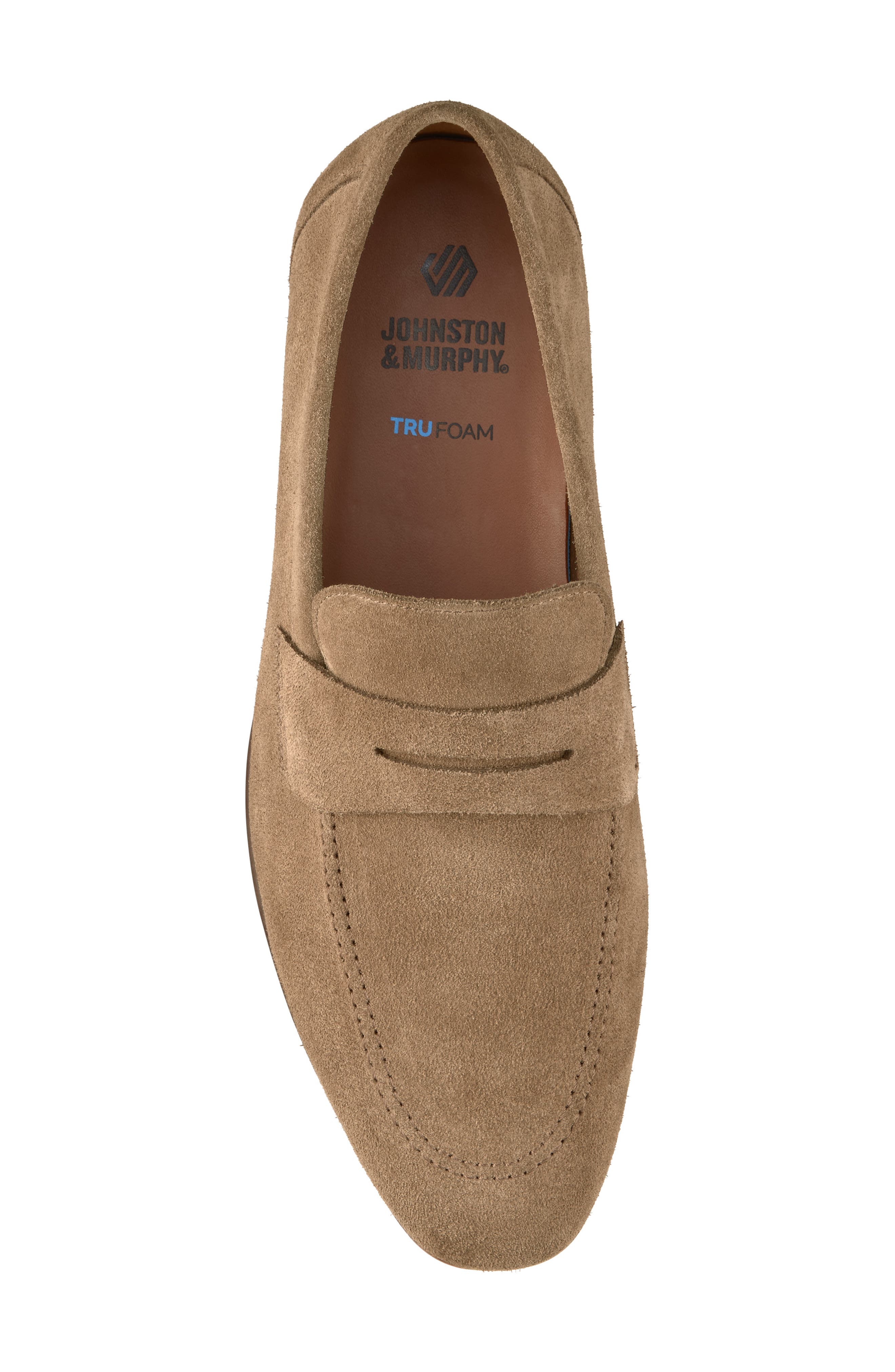 Higgins Penny Loafer, Alternate, color, TAUPE SUEDE