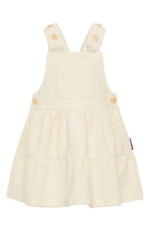 Tiny Tribe Waterfall Tiered Overall Dress In White