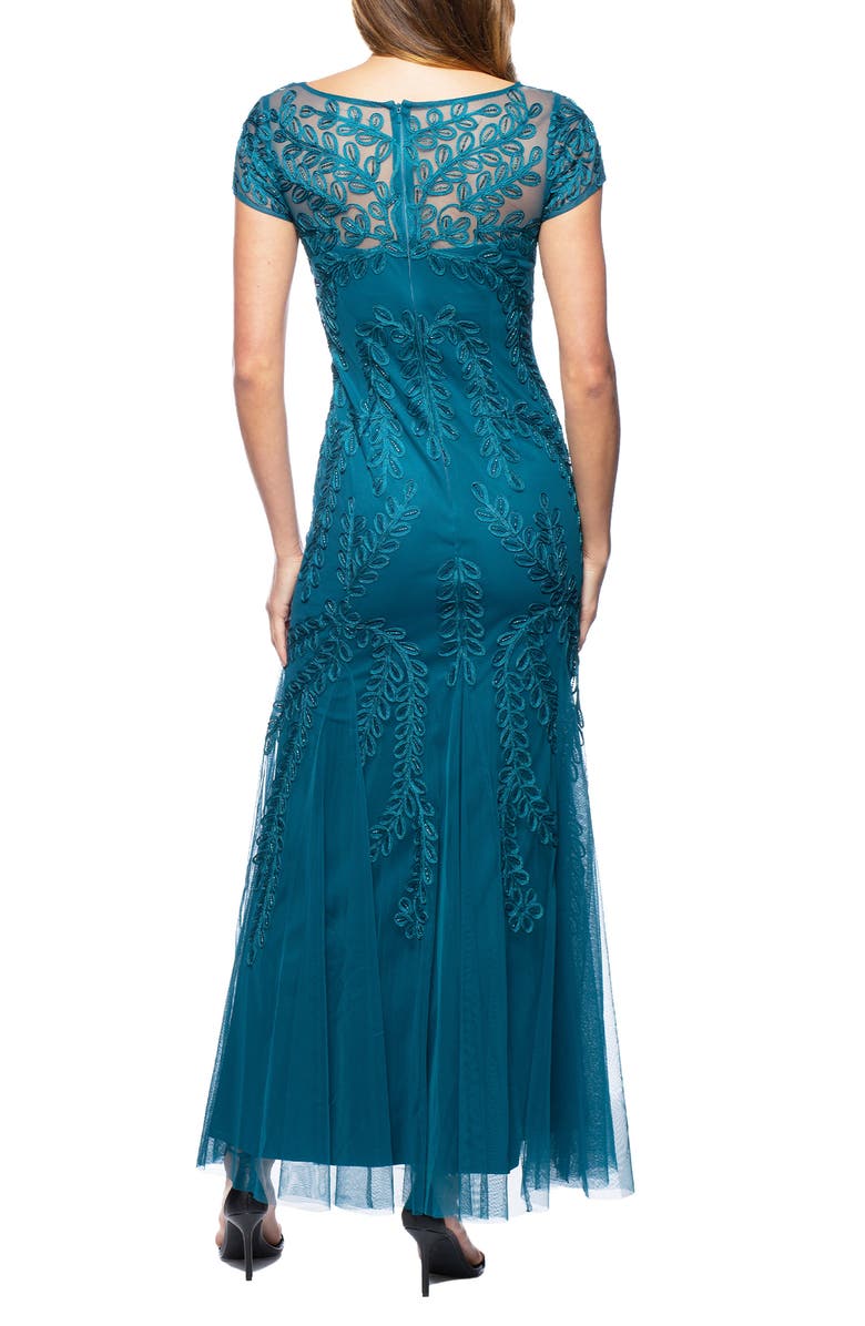 Marina Embellished Illusion Mesh Gown, Alternate, color, 