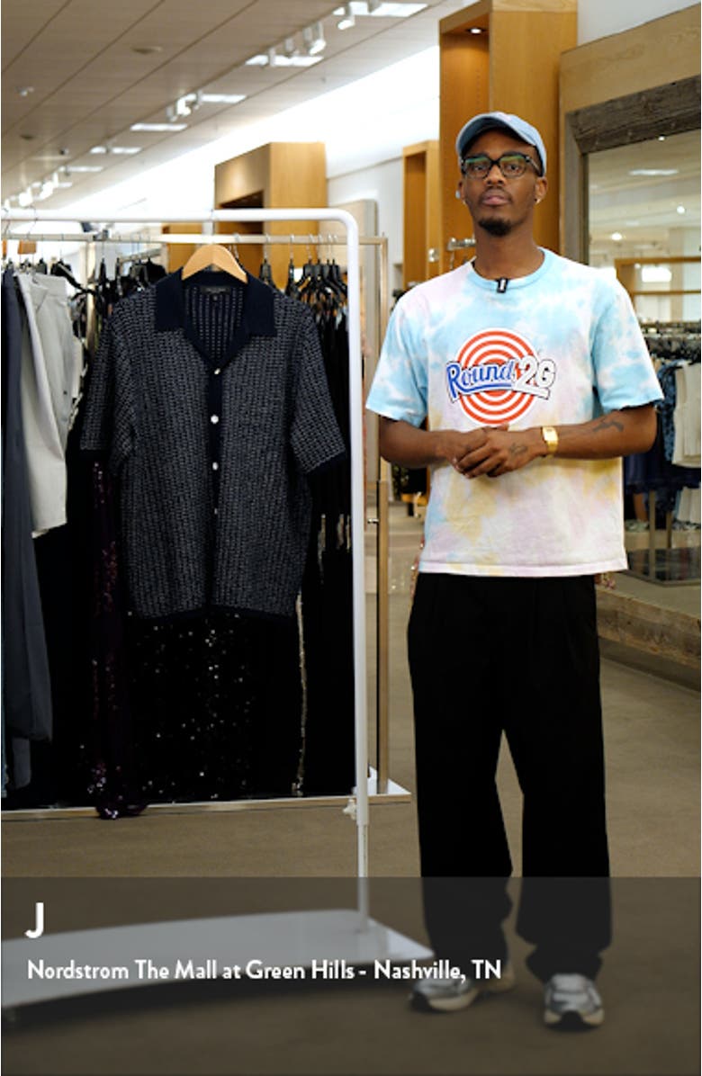 Avery Jacquard Knit Camp Shirt, sales video thumbnail