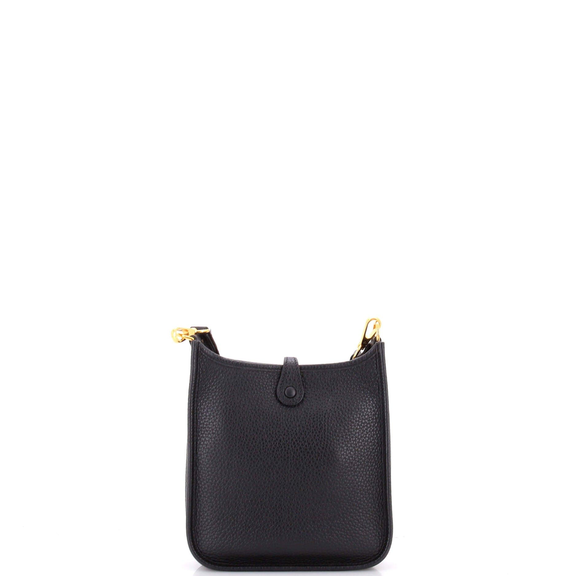 Pre-Owned Hermes Evelyne Bag Gen III Clemence TPM, Alternate, color, Noir