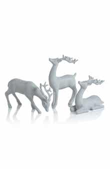 Zodax Set of 6 Decorative Reindeer Figurines