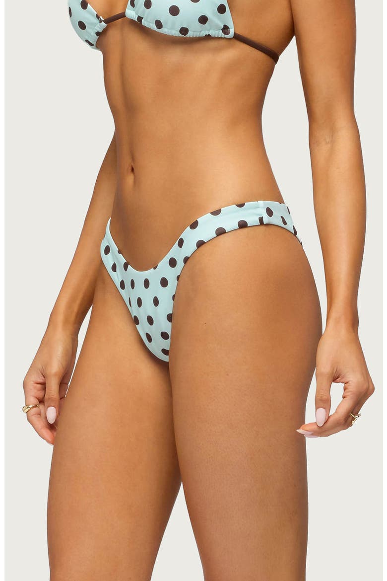 Melanie Polka Dot Bikini Bottoms, Alternate, color, MINT