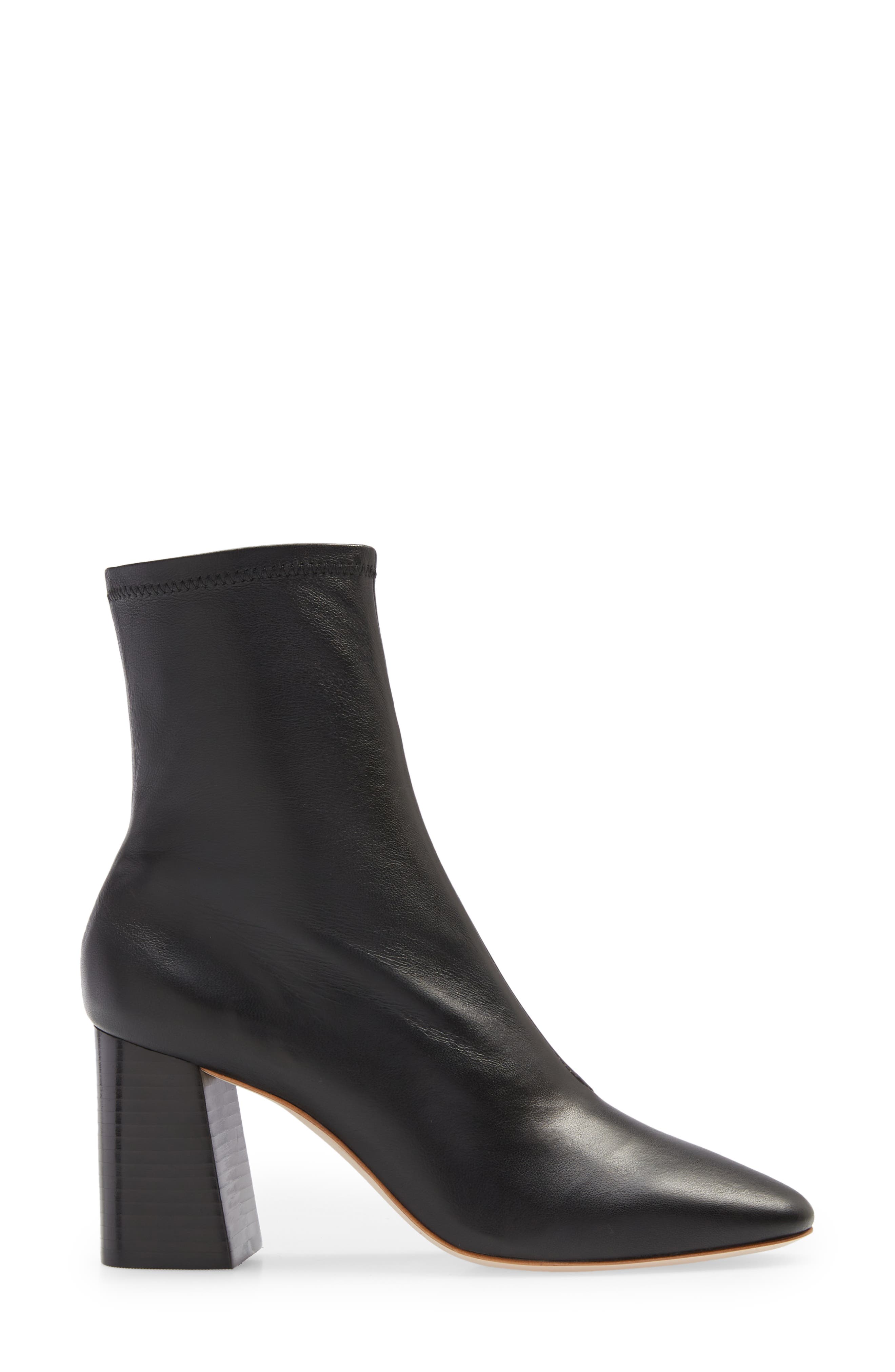 Loeffler Randall Elise Stretch Leather Bootie, Alternate, color, 