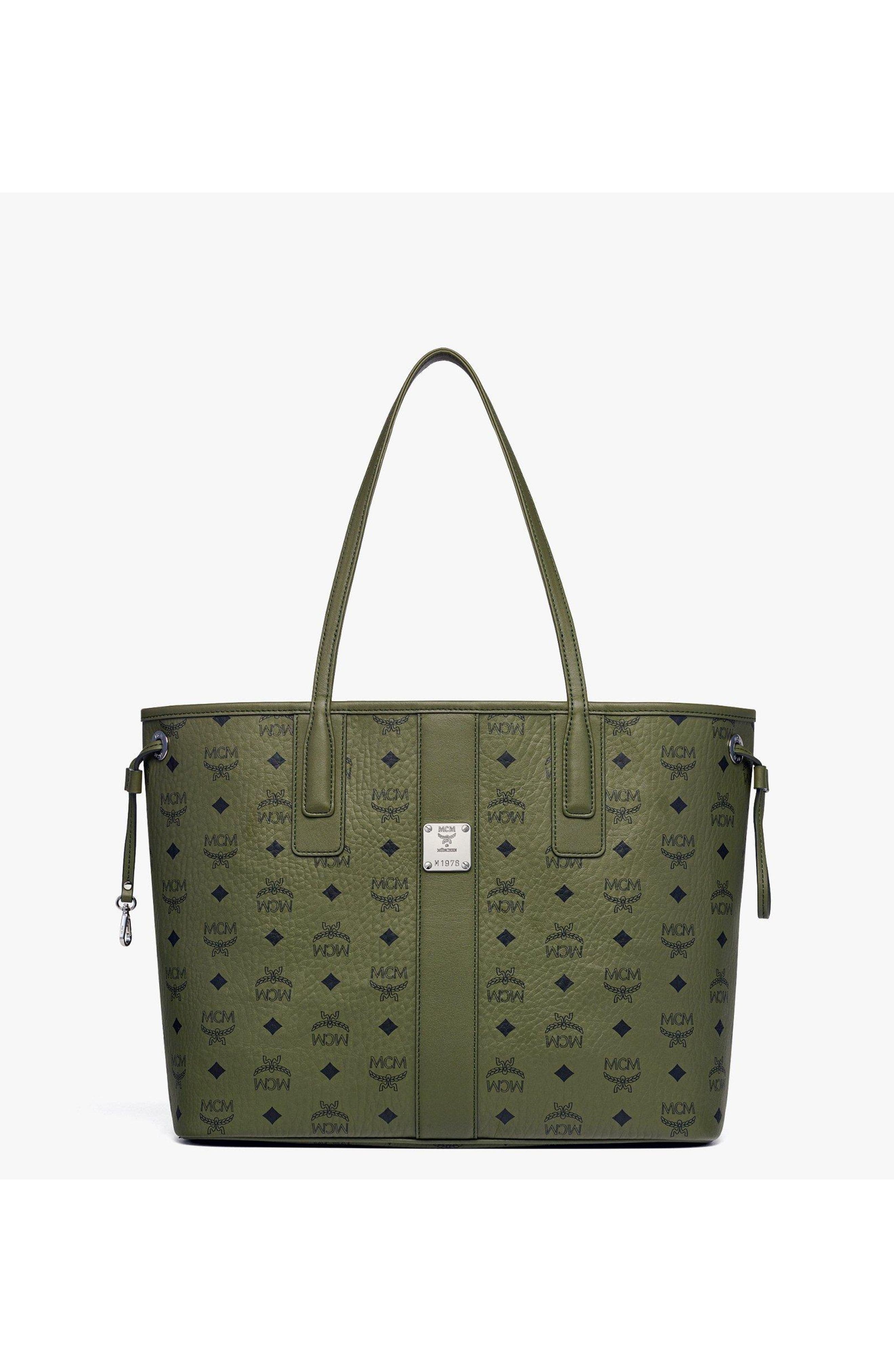 MCM Medium Liz Shopper in Visetos, Main, color, 