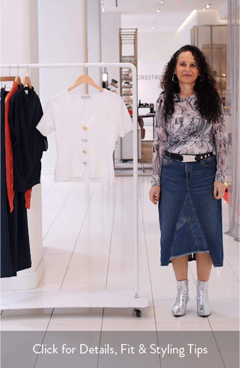 Dali Short Sleeve Cardigan, sales video thumbnail