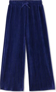 Hatley Kids' Pleated Velour Relaxed Pants