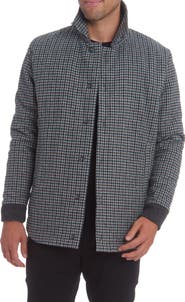 PINO BY PINOPORTE Quilted Wool Blend Overshirt