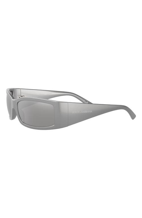 Dolce & Gabbana Dolce&gabbana 61mm Polarized Rectangular Sunglasses In Neutral