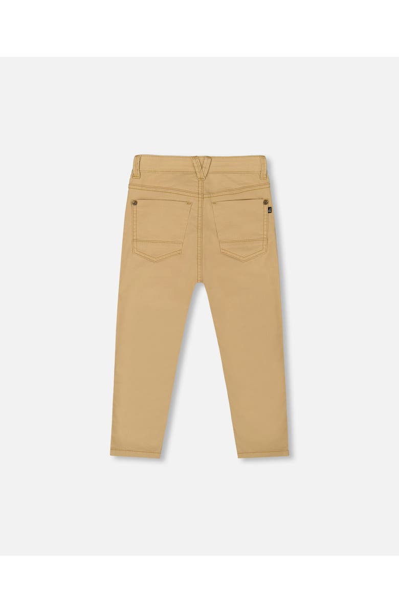 Deux par Deux Little Boy's Stretch Twill Pants Light Golden Beige, Alternate, color, 