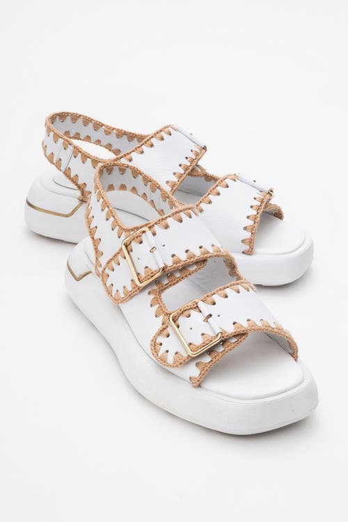 Forever & Always Shoes Douro Braided Rope Strap Leather Sandal
