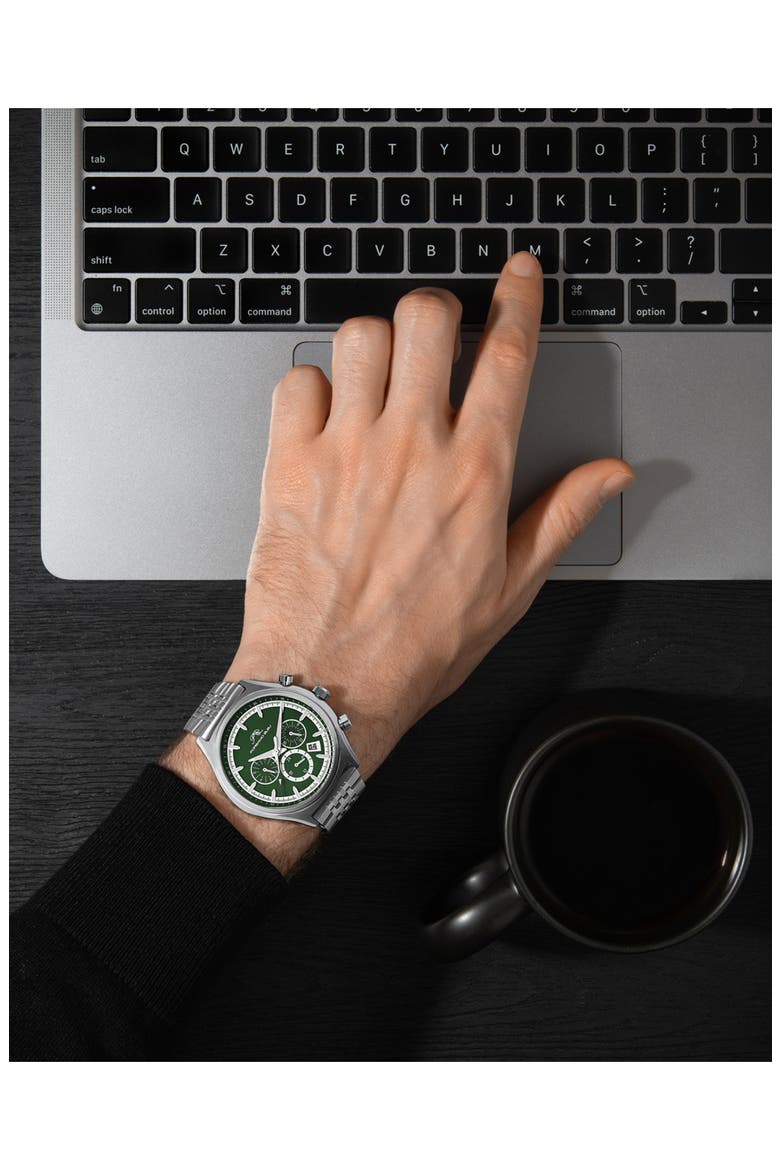 Charlie Multifunction Bracelet Strap Watch, 45mm, Alternate, color, SILVER
