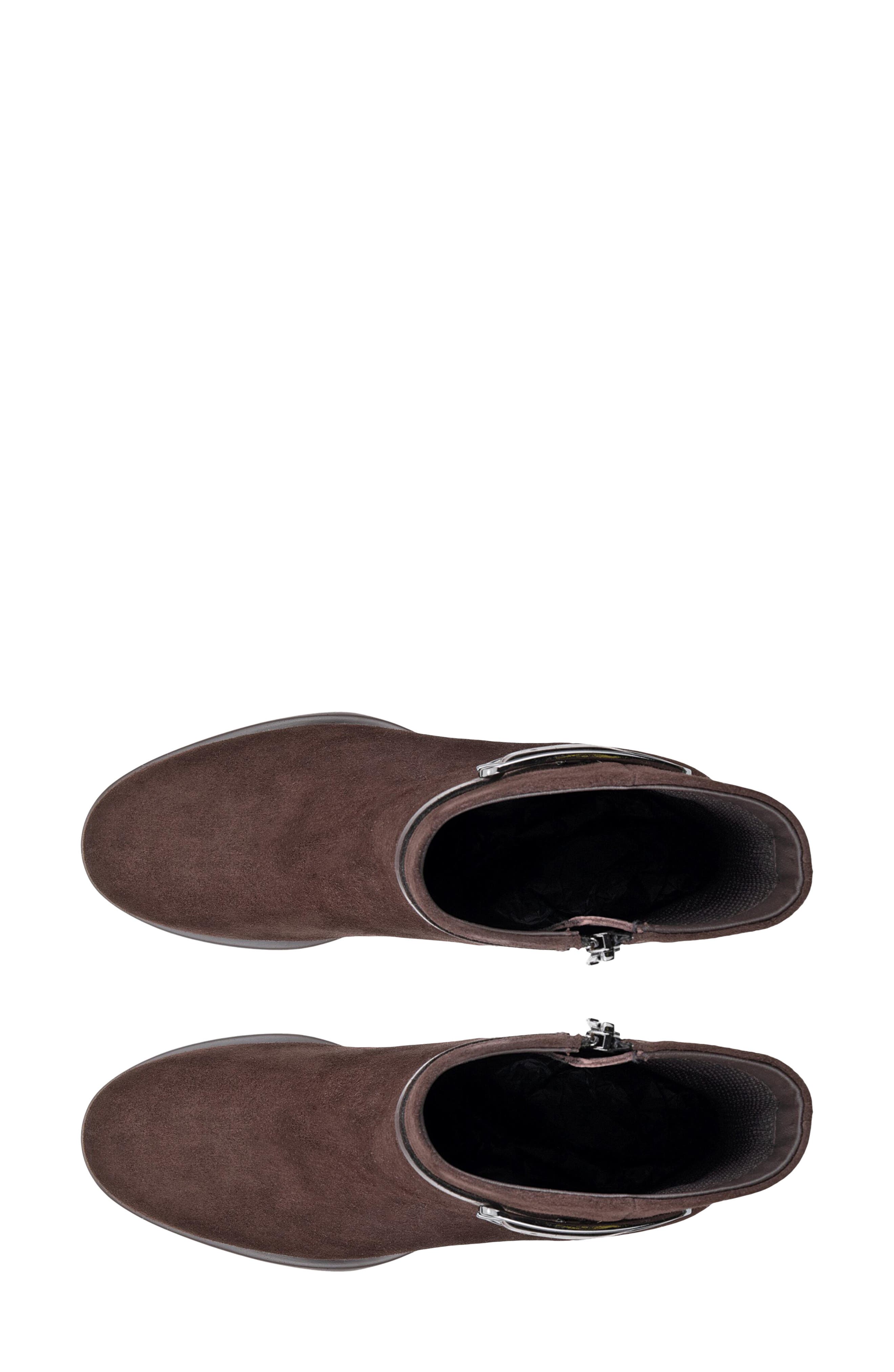 Sculpted LX 55 Leather Bootie, Alternate, color, 05178 MOCHA