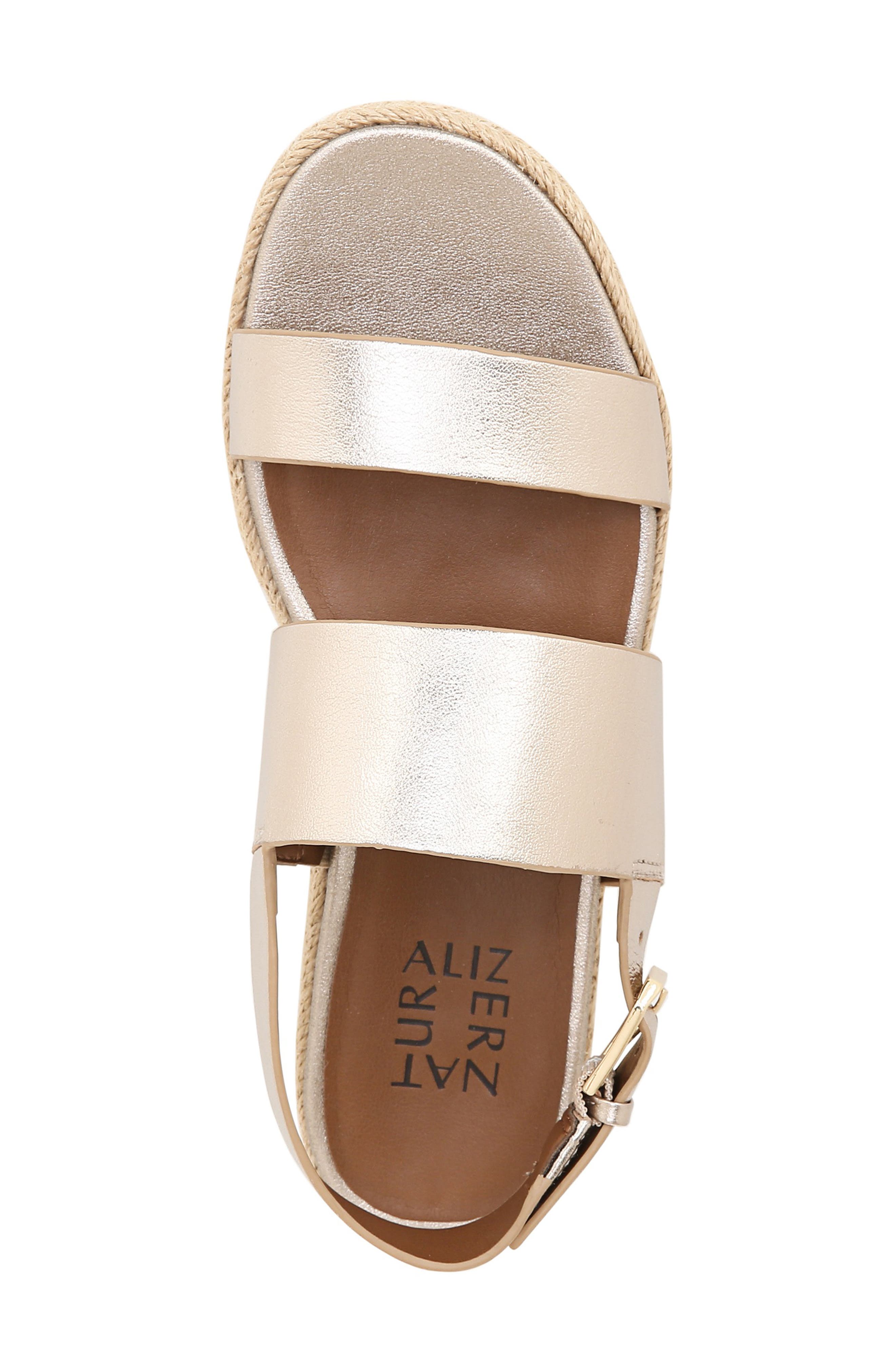 Jaycie Platform Sandal, Alternate, color, LIGHT BRONZE LEATHER