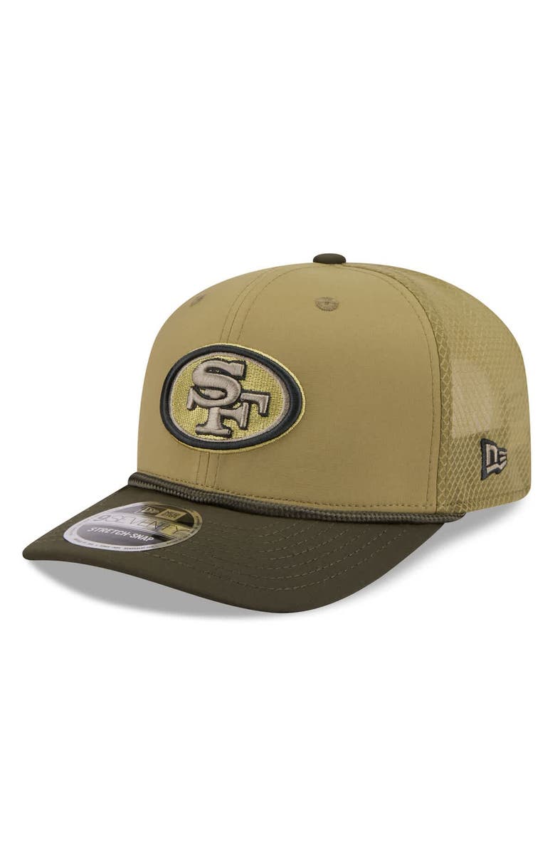 New Era Men's New Era Green San Francisco 49ers 2025 Salute to Service 9SEVENTY Adjustable Hat, Alternate, color, Green