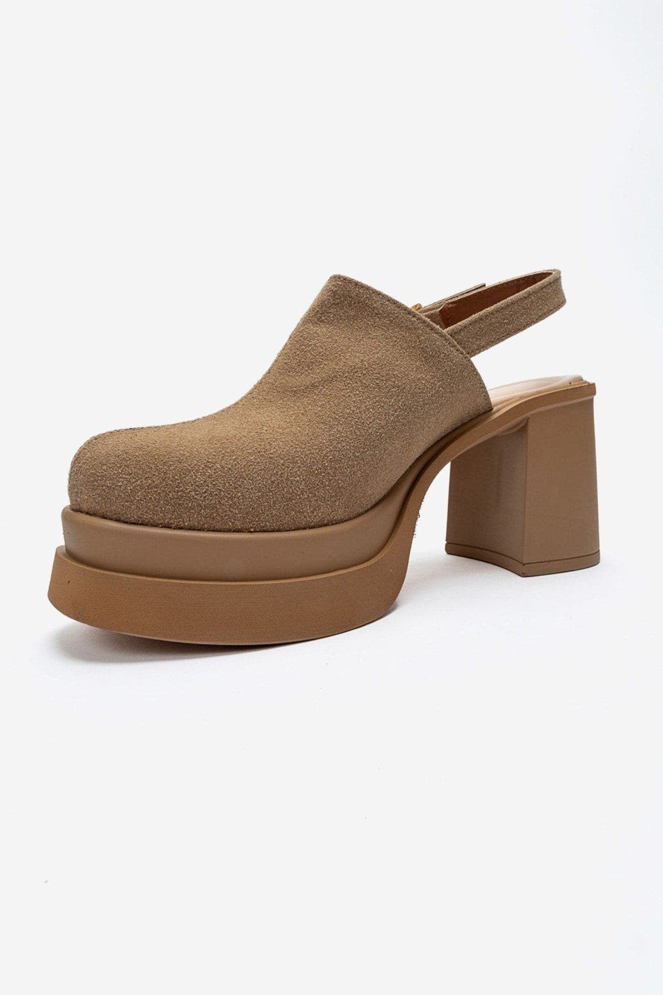 Bavix Block Heel Platform Sandal, Alternate, color, Cognac Suede
