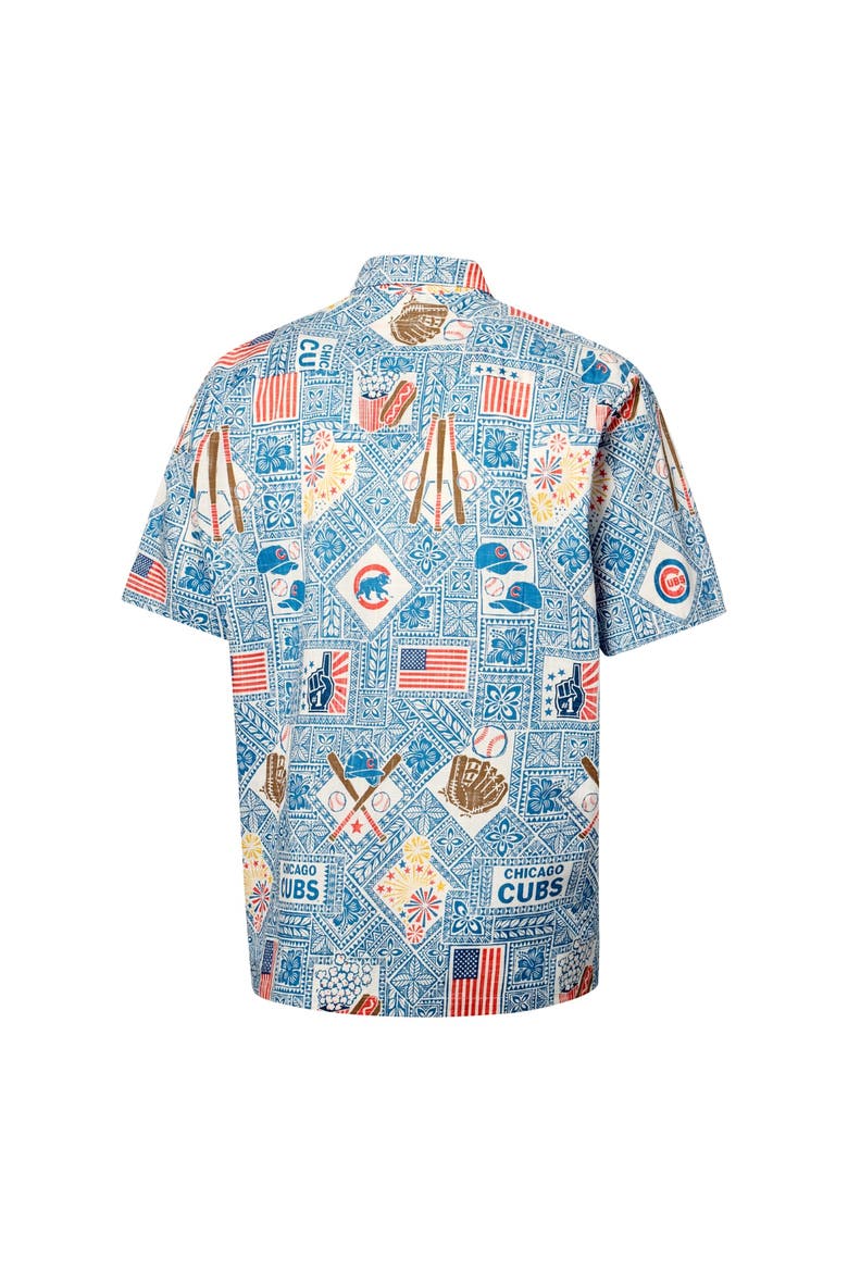 Men's Reyn Spooner  Blue Chicago Cubs Americana Button-Up Shirt, Alternate, color, Blue
