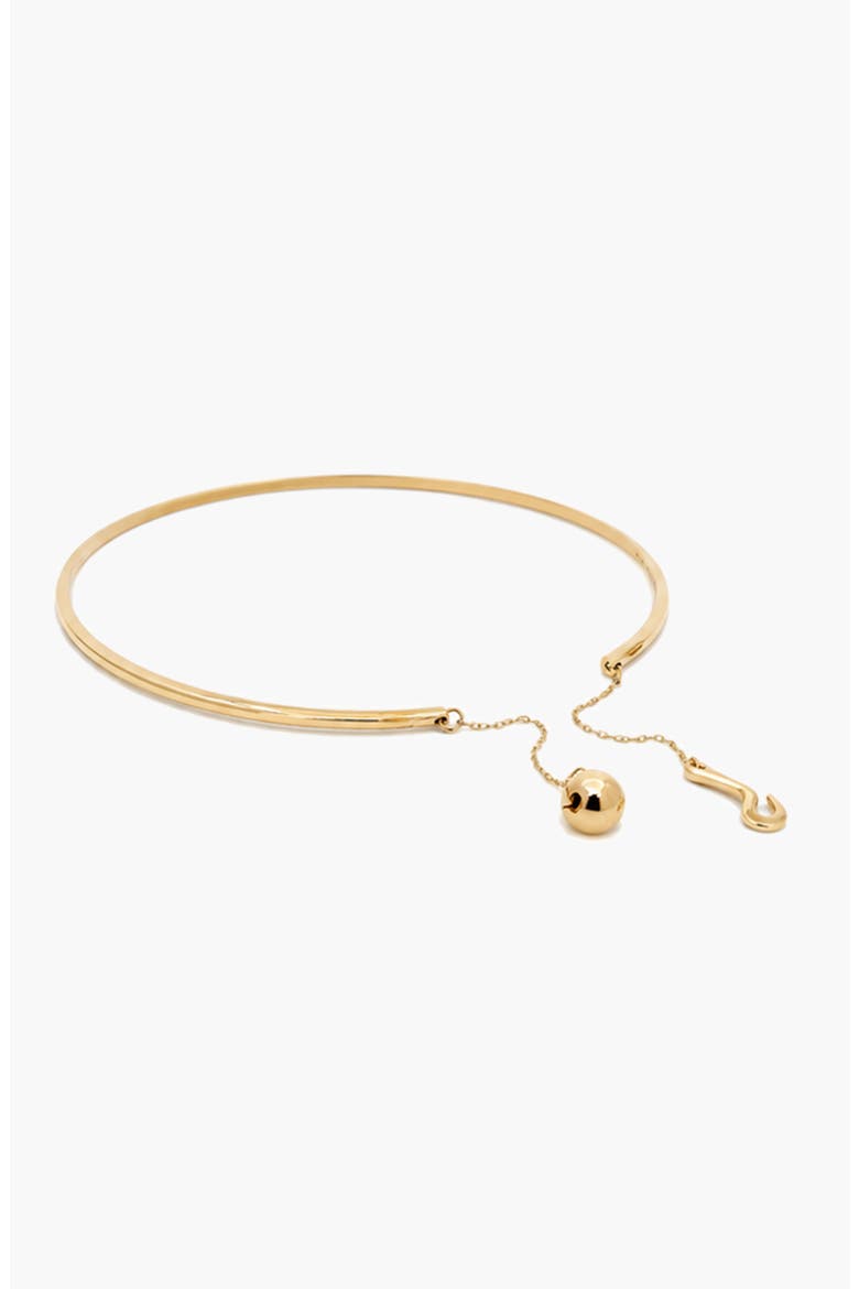 Minos Choker Bar Collar Necklace in Gold, Alternate, color, Gold