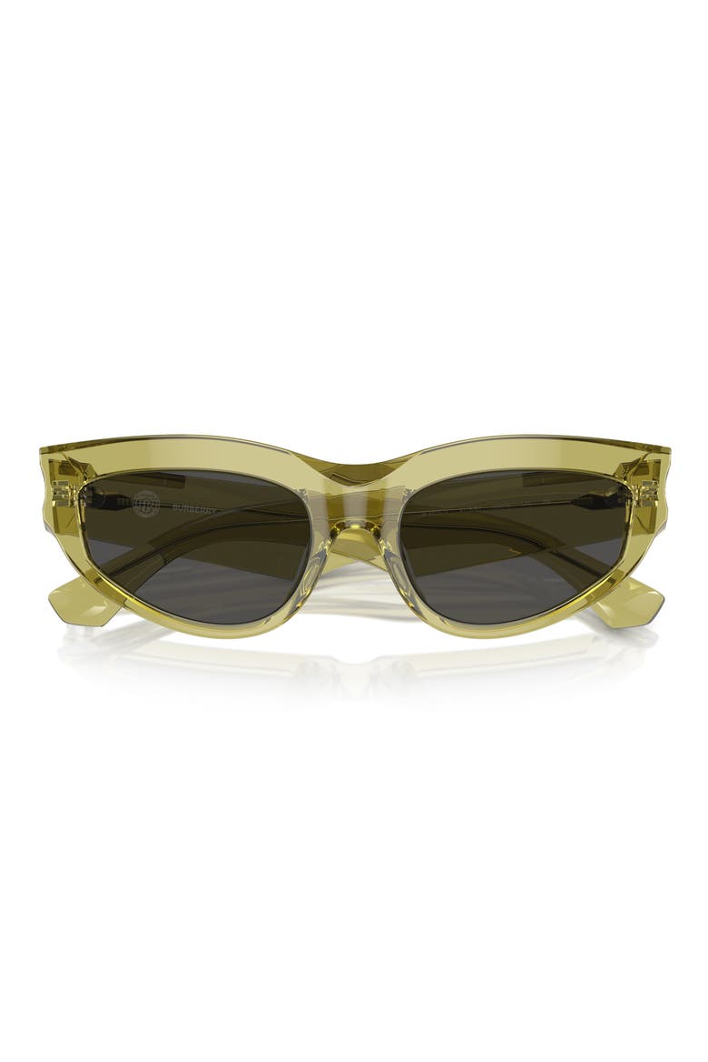 55mm Cat Eye Sunglasses, Alternate, color, GREEN