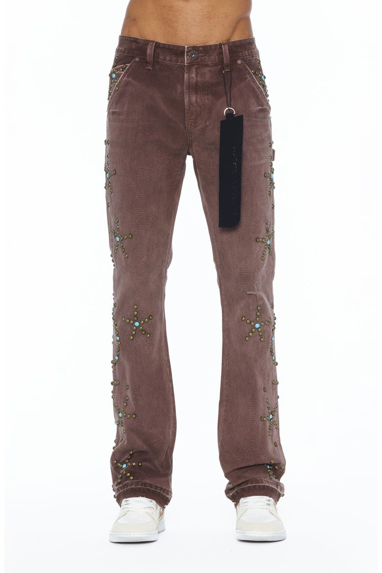 Lenny Boot Cut Carpenter Jeans, Main, color, PINECONE