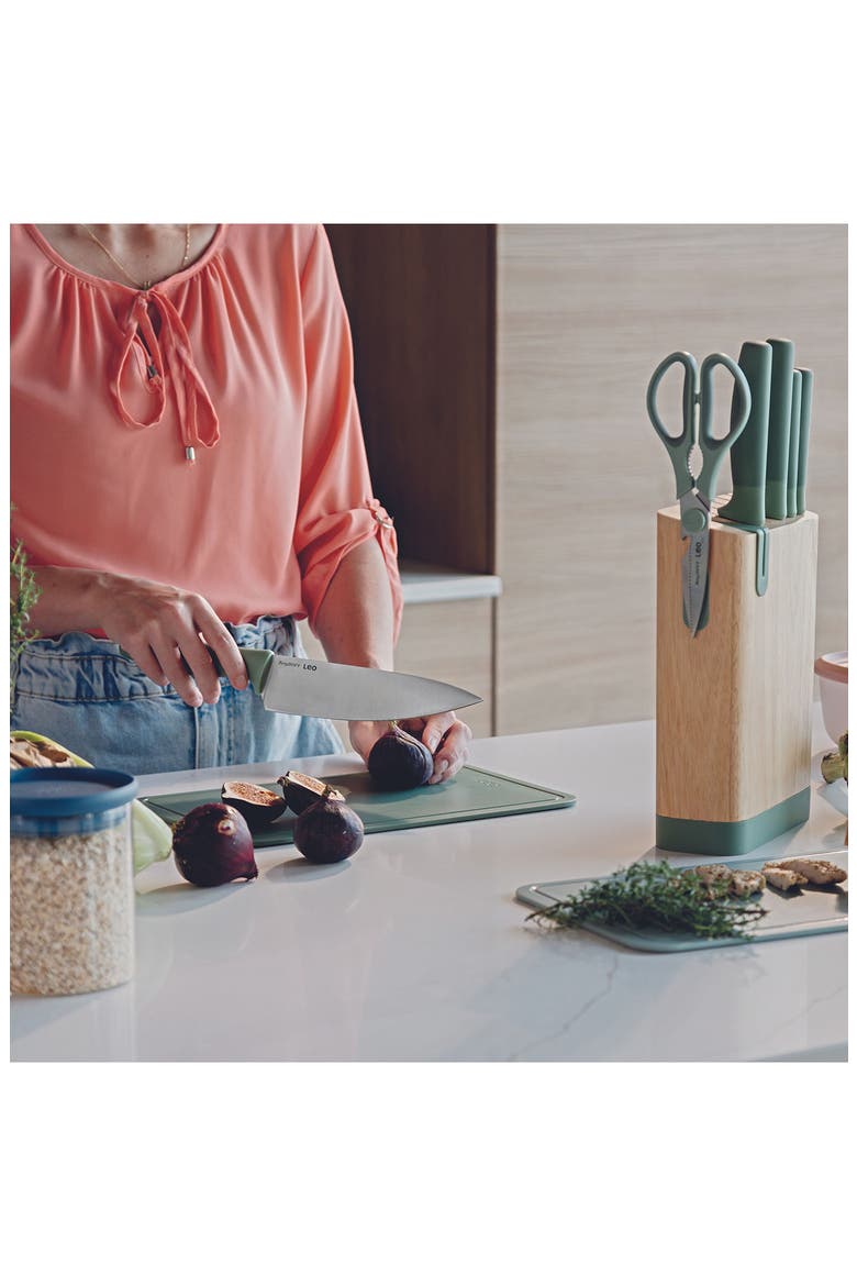 Leo Forest 3-Piece Speciality Knife Set, Alternate, color, GREEN