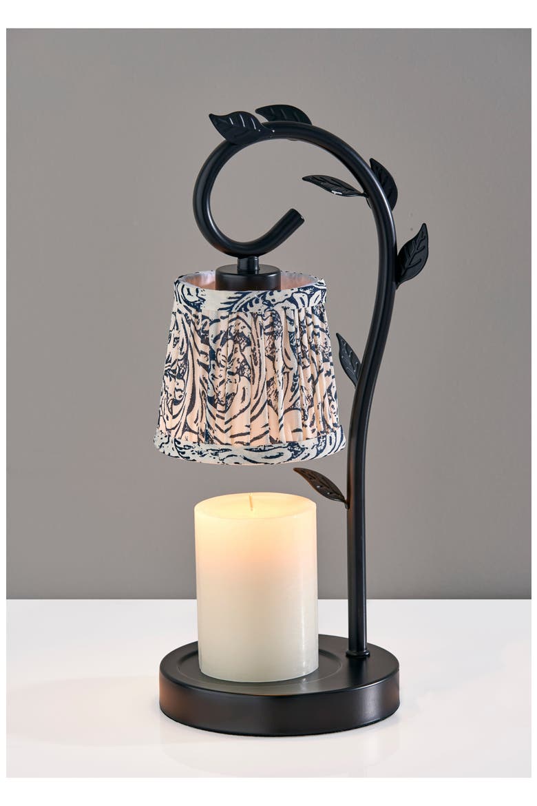 Ivy Candle Warmer Lamp, Alternate, color, BLACK