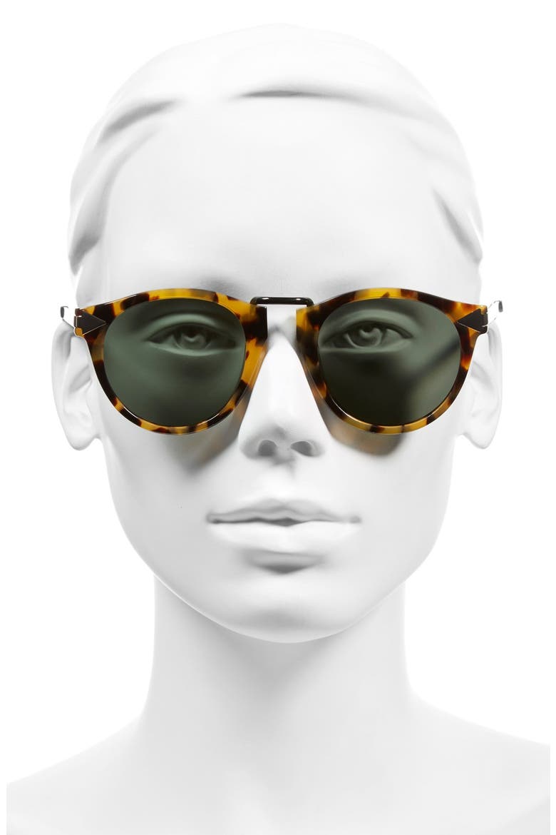 'Helter Skelter' 48mm Sunglasses, Alternate, color, CRAZY TORTOISE
