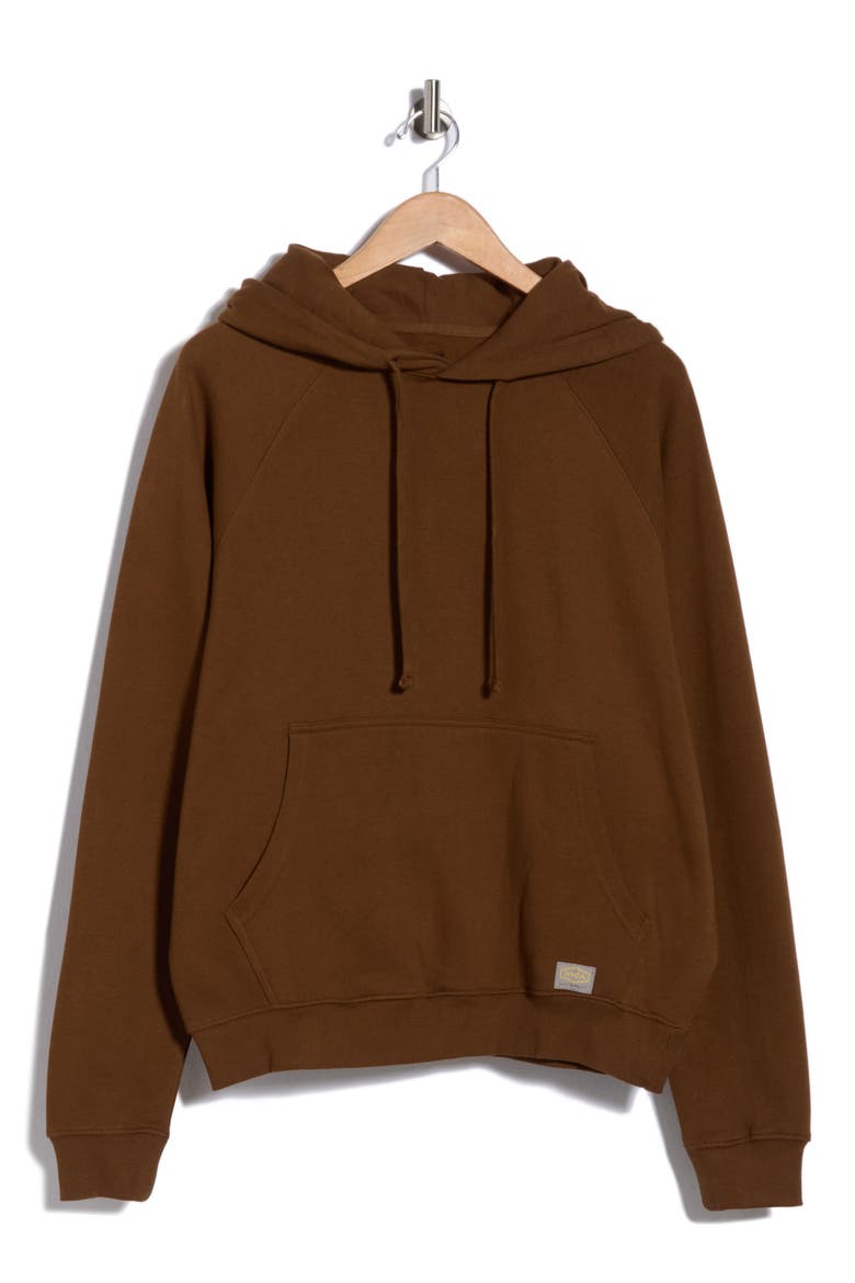 Dayshift Cotton Fleece Hoodie, Alternate, color, BOMBAY BROWN
