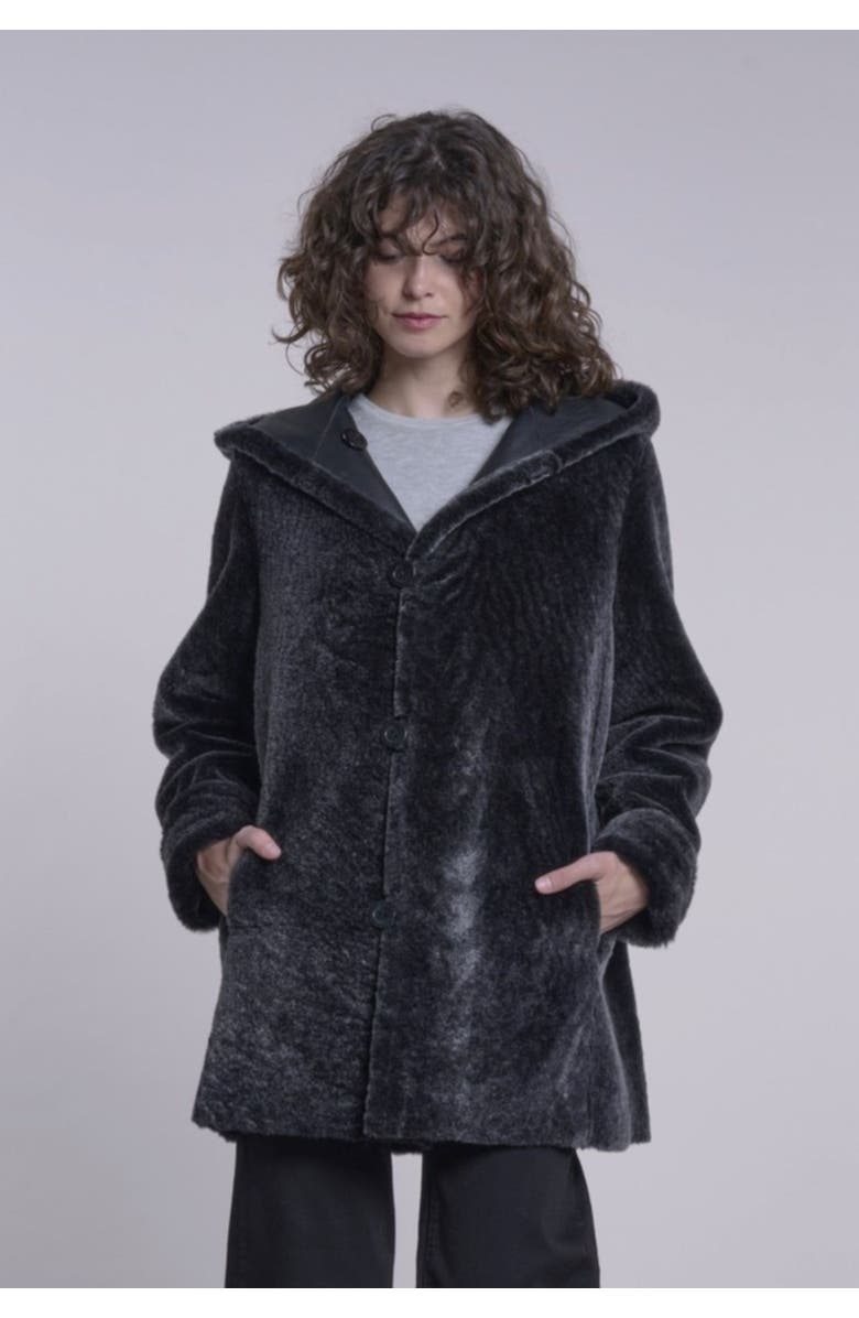 Blue Duck Genuine Shearling Coat, Main, color,