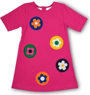 Florence Eiseman Pique Knit Dress With Flower Dots