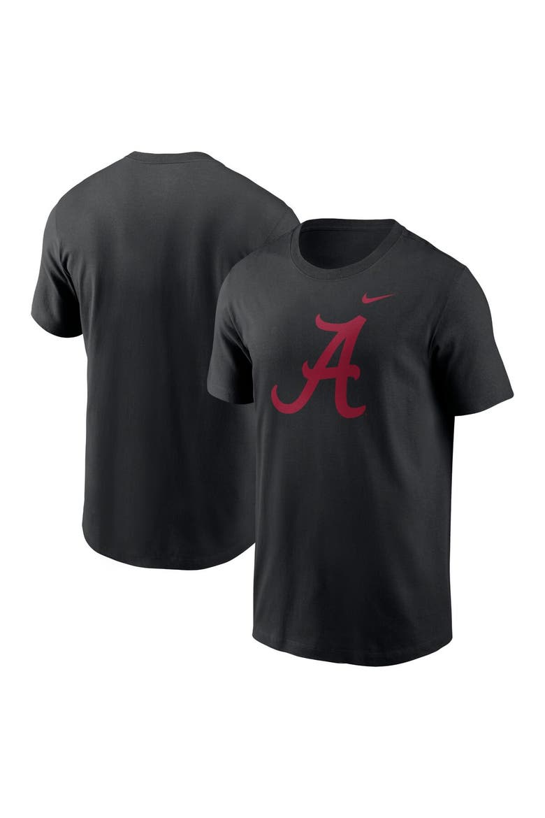 Men's Nike Black Alabama Crimson Tide Primetime Evergreen Logo T-Shirt, Alternate, color, Black