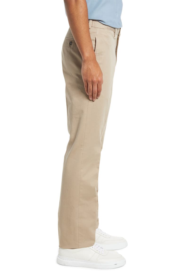 Charleston Khaki Fine Line Stretch Twill Pants, Alternate, color, KHAKI