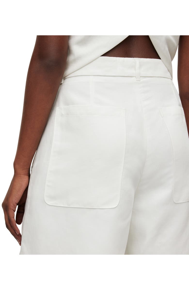 AllSaints Petra Longline Shorts, Alternate, color, Off White