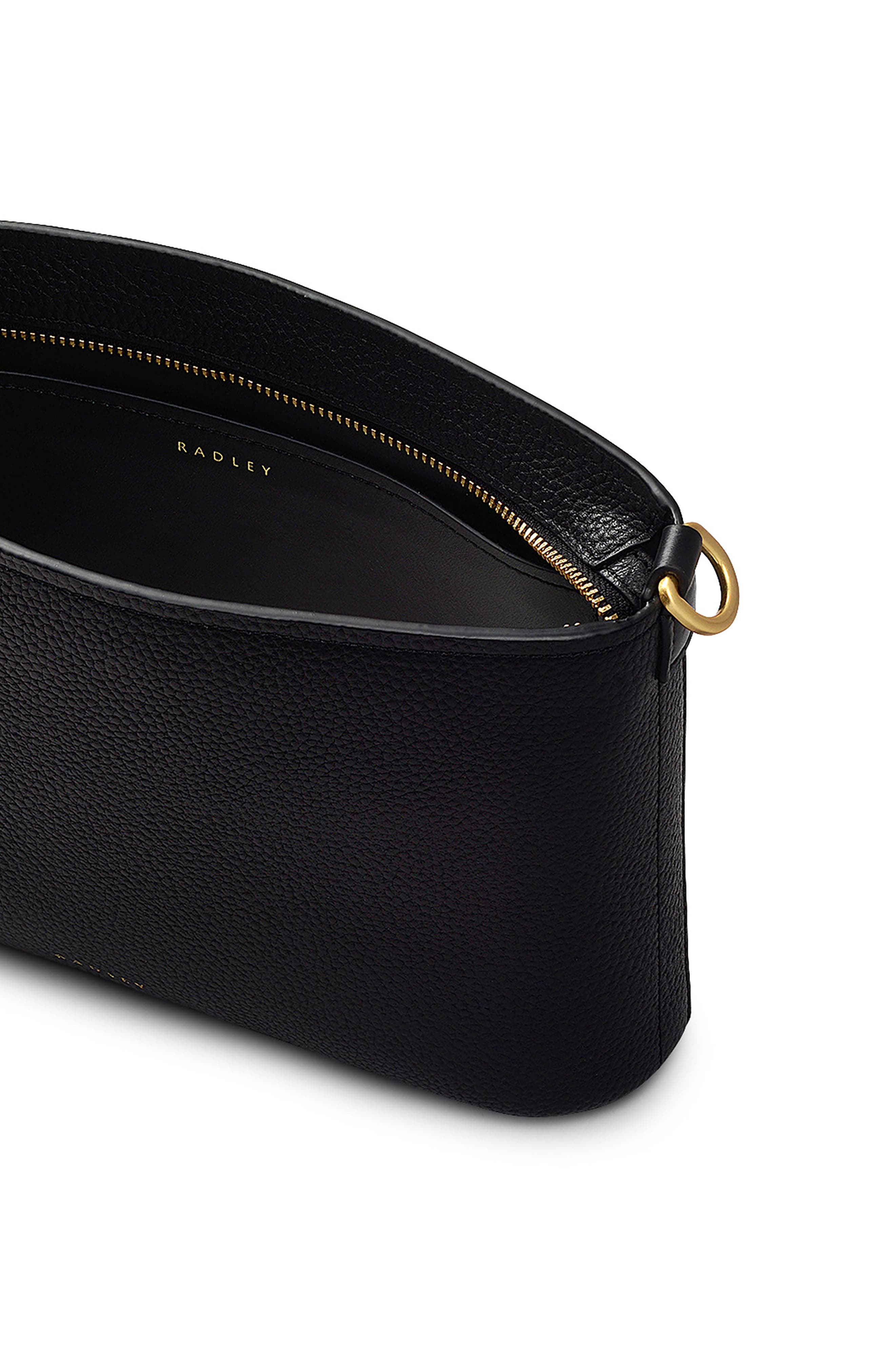 Radley Newton Avenue Zip Top Crossbody Bag, Alternate, color, Black