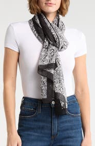 KARL LAGERFELD PARIS Karl Studio Sewing Chiffon Wrap