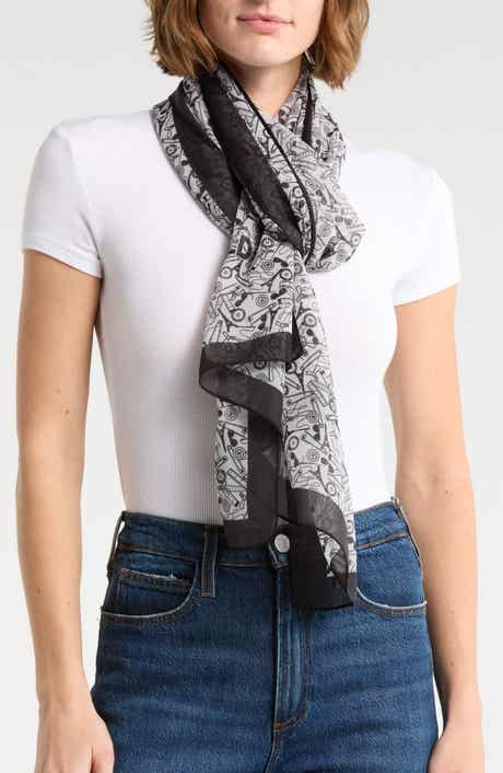 KARL LAGERFELD PARIS Karl Studio Sewing Chiffon Wrap